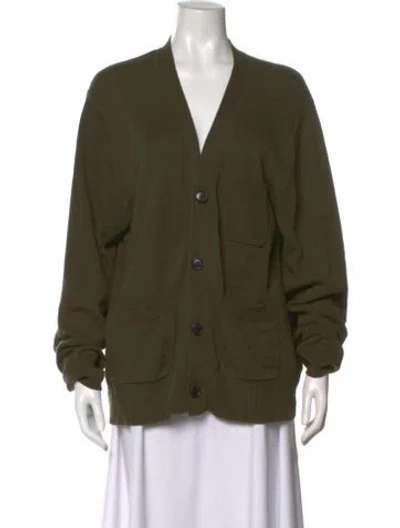 Pre-owned Alex Mill V-neck Sweater In Green