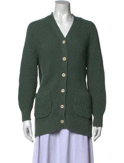 Pre-owned Alex Mill V-neck Sweater In Green