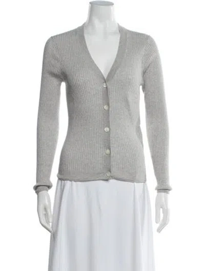 Pre-owned Alex Mill V-neck Sweater In Grey