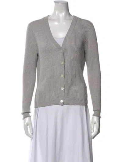 Pre-owned Alex Mill V-neck Sweater In Grey