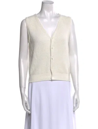 Pre-owned Alex Mill V-neck Sweater In Neutral