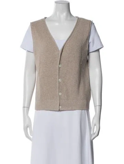 Pre-owned Alex Mill V-neck Sweater In Neutral