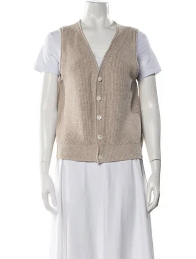 Pre-owned Alex Mill V-neck Sweater In Neutral