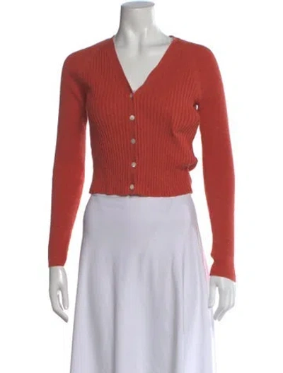 Pre-owned Alex Mill V-neck Sweater In Orange