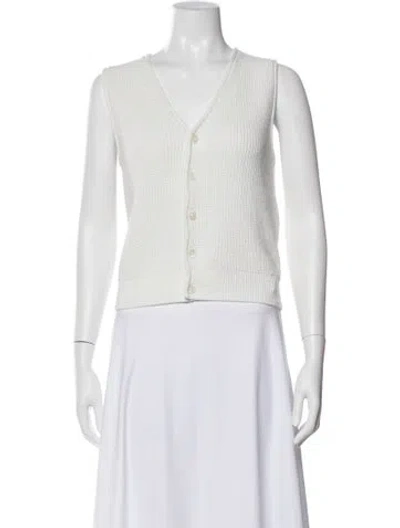 Pre-owned Alex Mill V-neck Sweater In White
