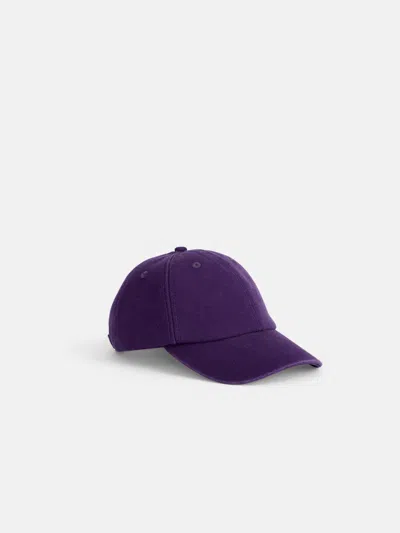 Alex Mill Washed Canvas Baseball Cap In Purple