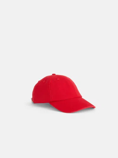 Alex Mill Washed Canvas Baseball Cap In Red