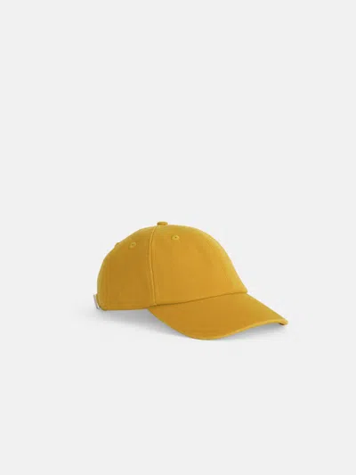 Alex Mill Washed Canvas Baseball Cap In Yellow