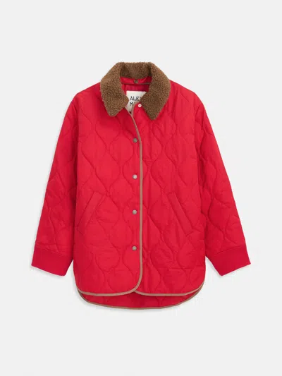 Alex Mill Wembley Quilted Jacket In Red