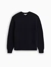 Alex Mill Weston Pullover In Wool Cotton In Navy