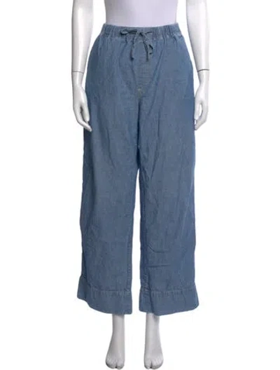 Pre-owned Alex Mill Wide Leg Pants In Blue