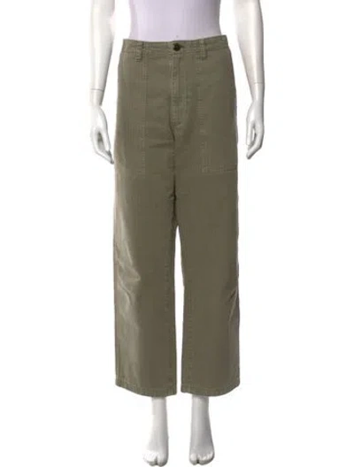 Pre-owned Alex Mill Wide Leg Pants In Green