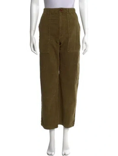Pre-owned Alex Mill Wide Leg Pants In Green