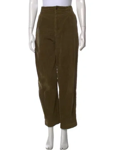 Pre-owned Alex Mill Wide Leg Pants In Green