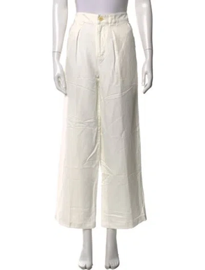Pre-owned Alex Mill Wide Leg Pants In White