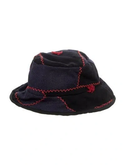 Pre-owned Alex Mill Women's Stitched Bucket Hat In Blue