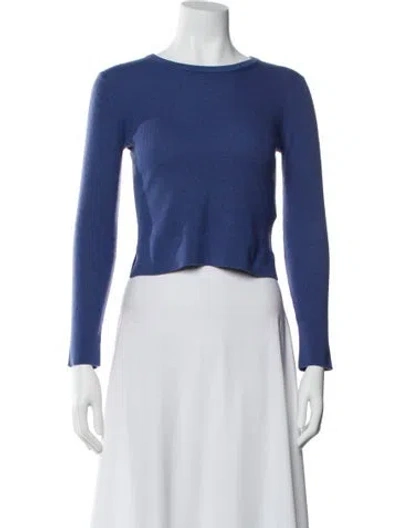 Pre-owned Alex Mill Wool Bateau Neckline Sweater In Blue