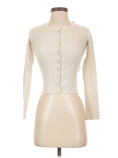 Pre-owned Alex Mill Wool Cardigan Sweater In Ivory