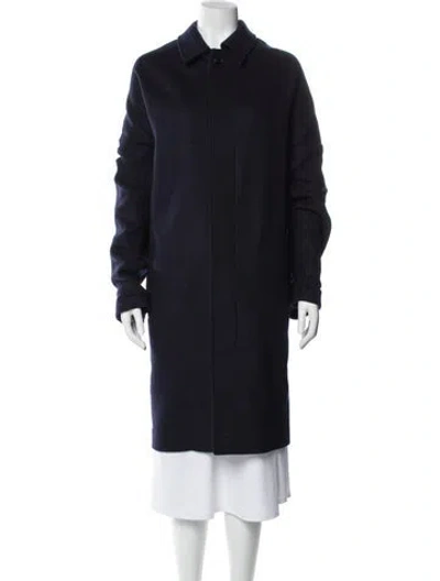 Pre-owned Alex Mill Wool Coat In Blue