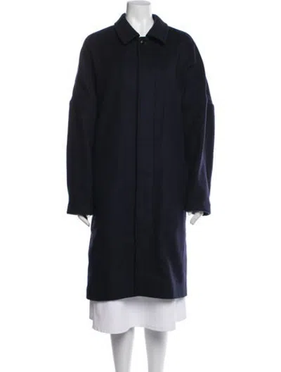 Pre-owned Alex Mill Wool Coat In Blue