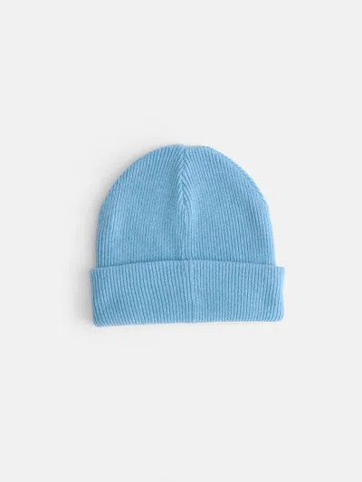 Alex Mill Wool Cotton Beanie In Blue Glacier