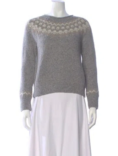 Pre-owned Alex Mill Wool Crew Neck Sweater In Gray