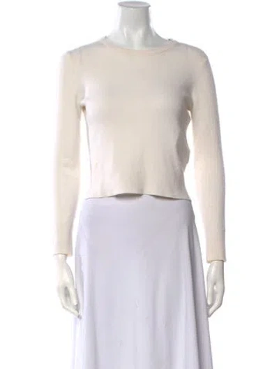 Pre-owned Alex Mill Wool Crew Neck Sweater In White