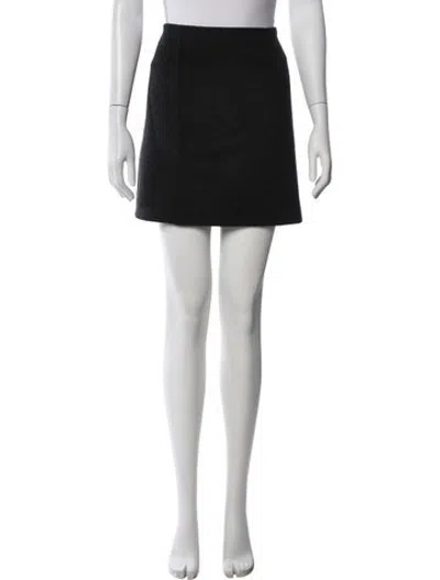 Pre-owned Alex Mill Wool Mini Skirt In Black