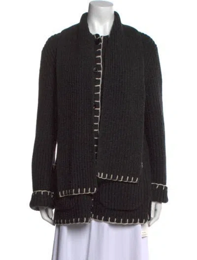 Pre-owned Alex Mill Wool Mock Neck Sweater In Black