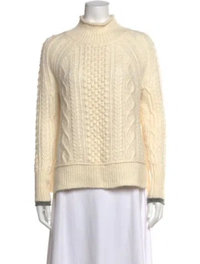 Pre-owned Alex Mill Wool Mock Neck Sweater In Neutrals