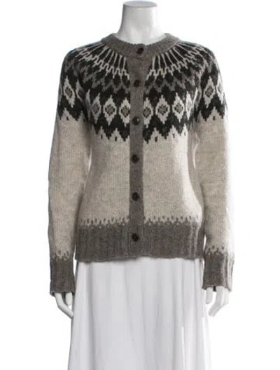 Pre-owned Alex Mill Wool Patterned Sweater In Brown