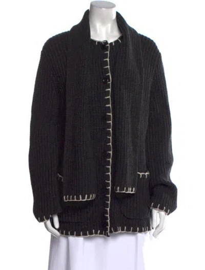 Pre-owned Alex Mill Wool Printed Sweater W/ Tags In Black