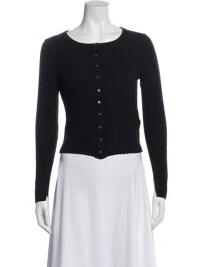 Pre-owned Alex Mill Wool Scoop Neck Sweater In Black