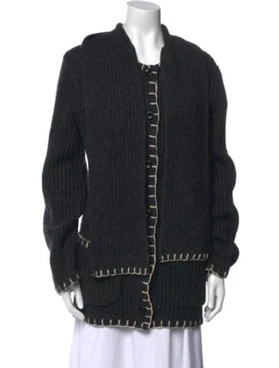Pre-owned Alex Mill Wool Scoop Neck Sweater In Black