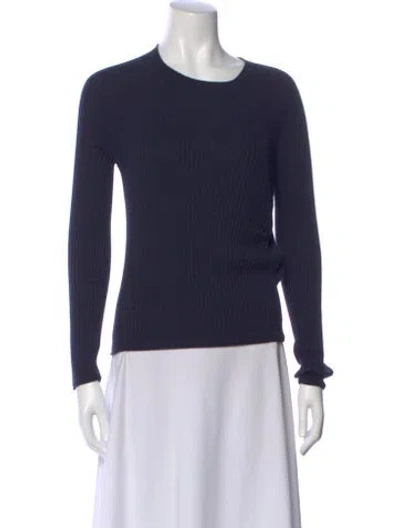 Pre-owned Alex Mill Wool Scoop Neck Sweater In Blue