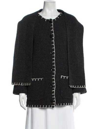 Pre-owned Alex Mill Wool Scoop Neck Sweater In Gray