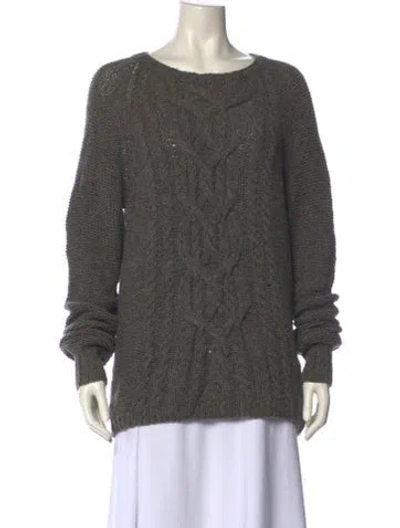 Pre-owned Alex Mill Wool Scoop Neck Sweater In Gray