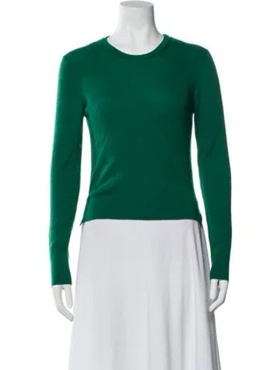 Pre-owned Alex Mill Wool Scoop Neck Sweater In Green