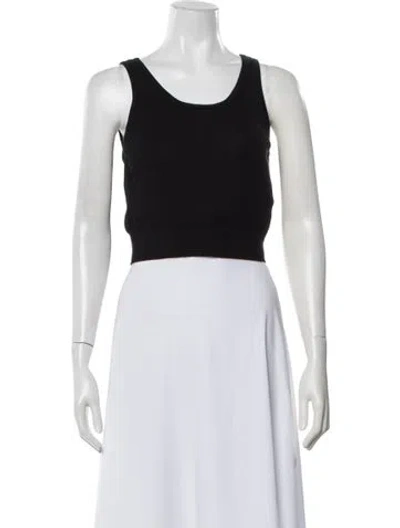 Pre-owned Alex Mill Wool Scoop Neck Top In Black