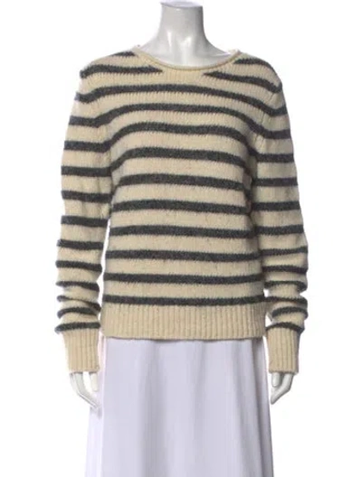 Pre-owned Alex Mill Wool Striped Sweater In Neutrals