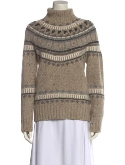 Pre-owned Alex Mill Wool Striped Sweater W/ Tags In Neutral