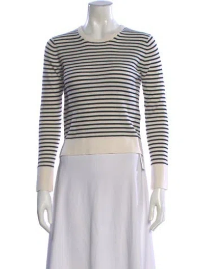 Pre-owned Alex Mill Wool Striped Sweater In White