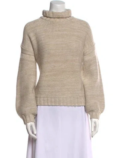 Pre-owned Alex Mill Wool Turtleneck Sweater In Neutral