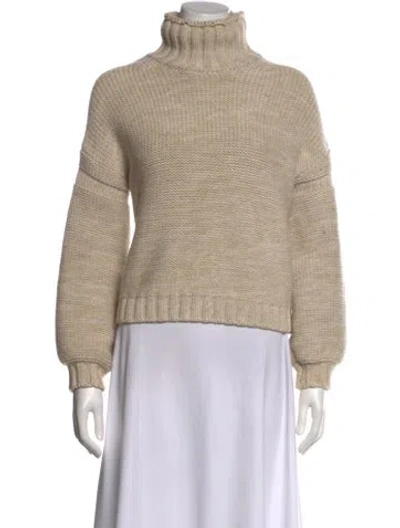 Pre-owned Alex Mill Wool Turtleneck Sweater In Neutral
