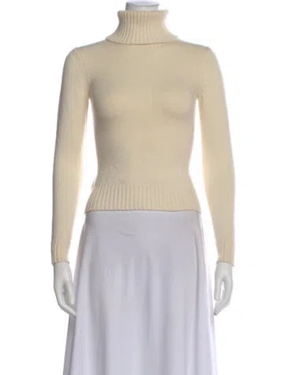 Pre-owned Alex Mill Wool Turtleneck Sweater In Neutral