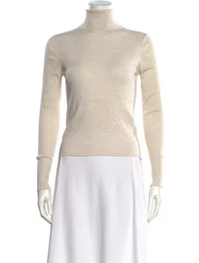 Pre-owned Alex Mill Wool Turtleneck Top In Neutral