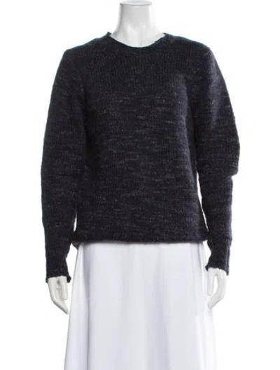Pre-owned Alex Mill Wool Tweed Pattern Sweater In Blue