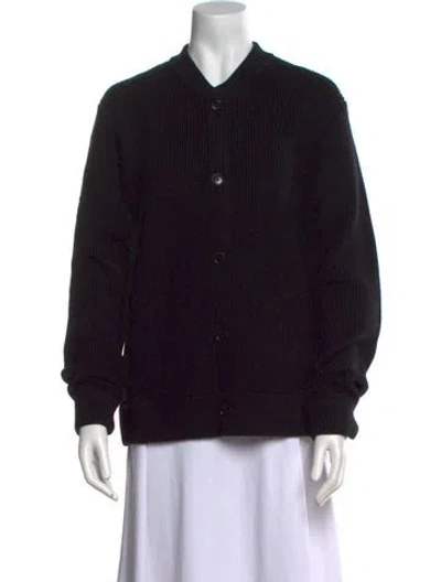 Pre-owned Alex Mill Wool V-neck Sweater In Black