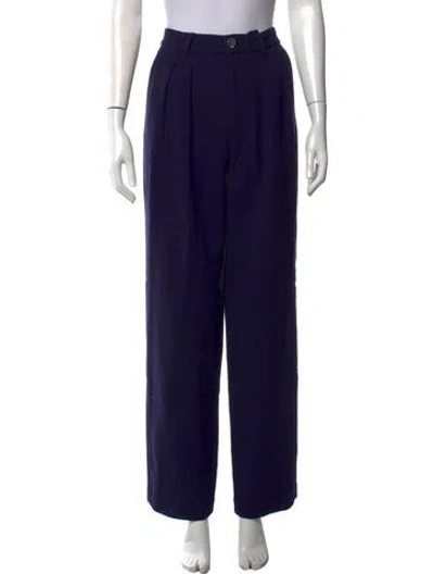 Pre-owned Alex Mill Wool Wide Leg Pants In Blue