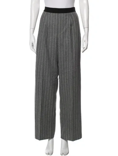 Pre-owned Alex Mill Wool Wide Leg Pants In Gray